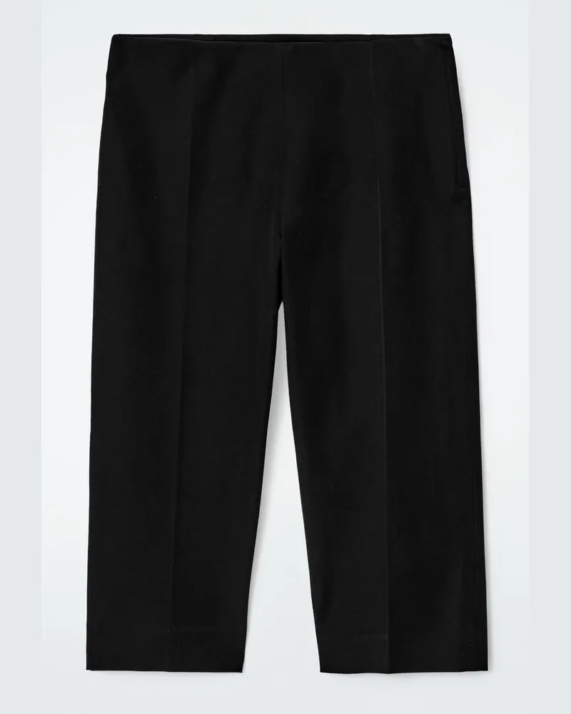 COS Caprihose Aus Baumwoll-Mix Schwarz