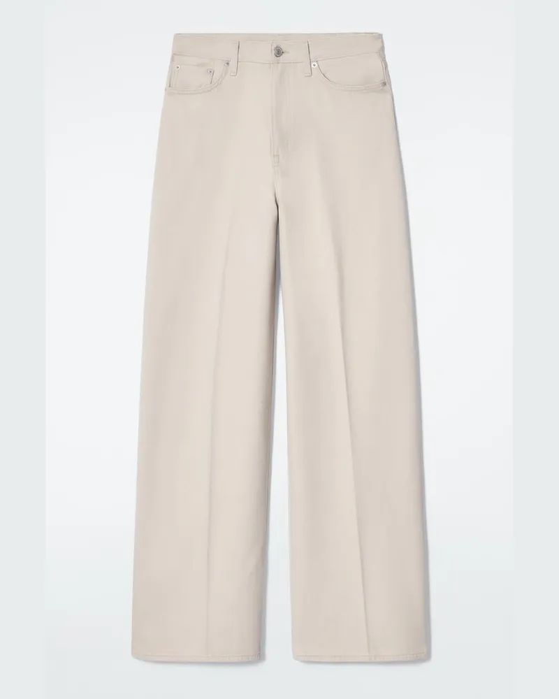 COS Tide Jeans Mit Weitem Bein Beige