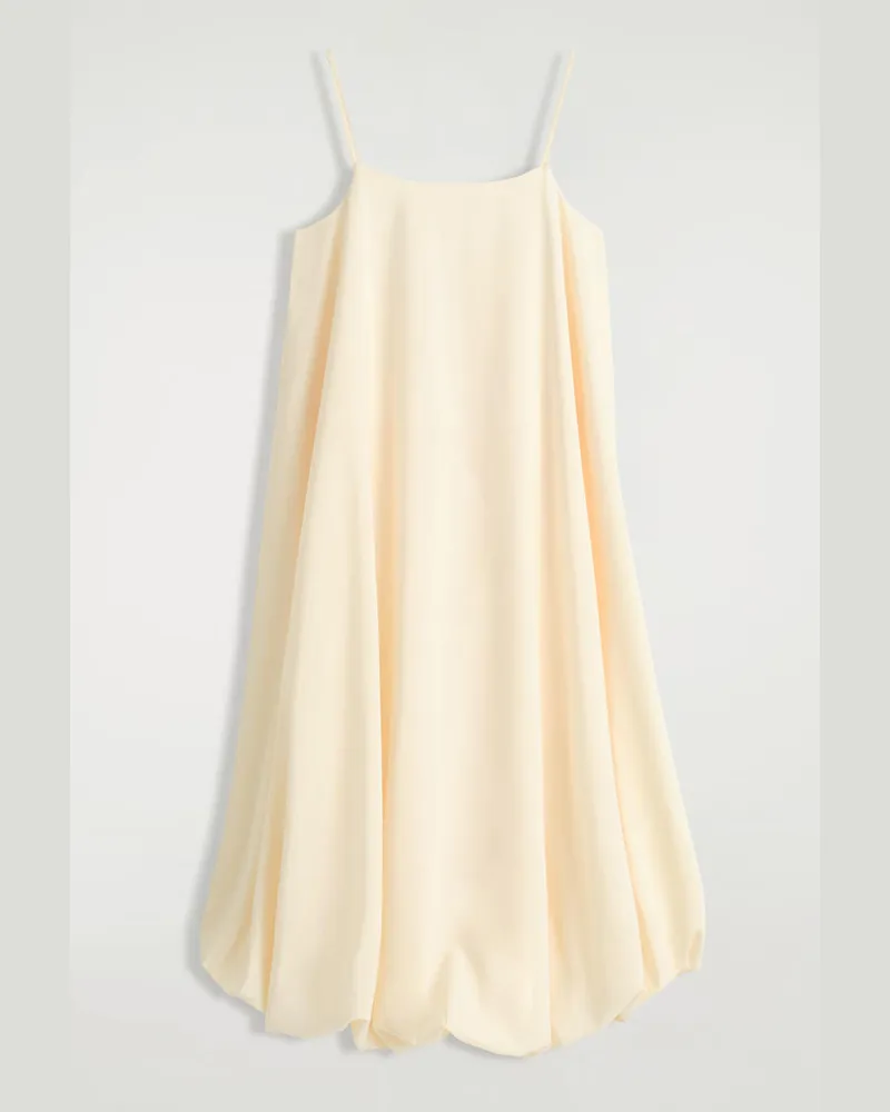 COS Midikleid Mit Bubble-Saum Weiß