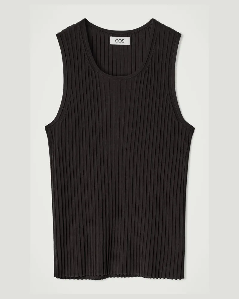 COS Pullunder Aus Seiden-Baumwoll-Mix Braun