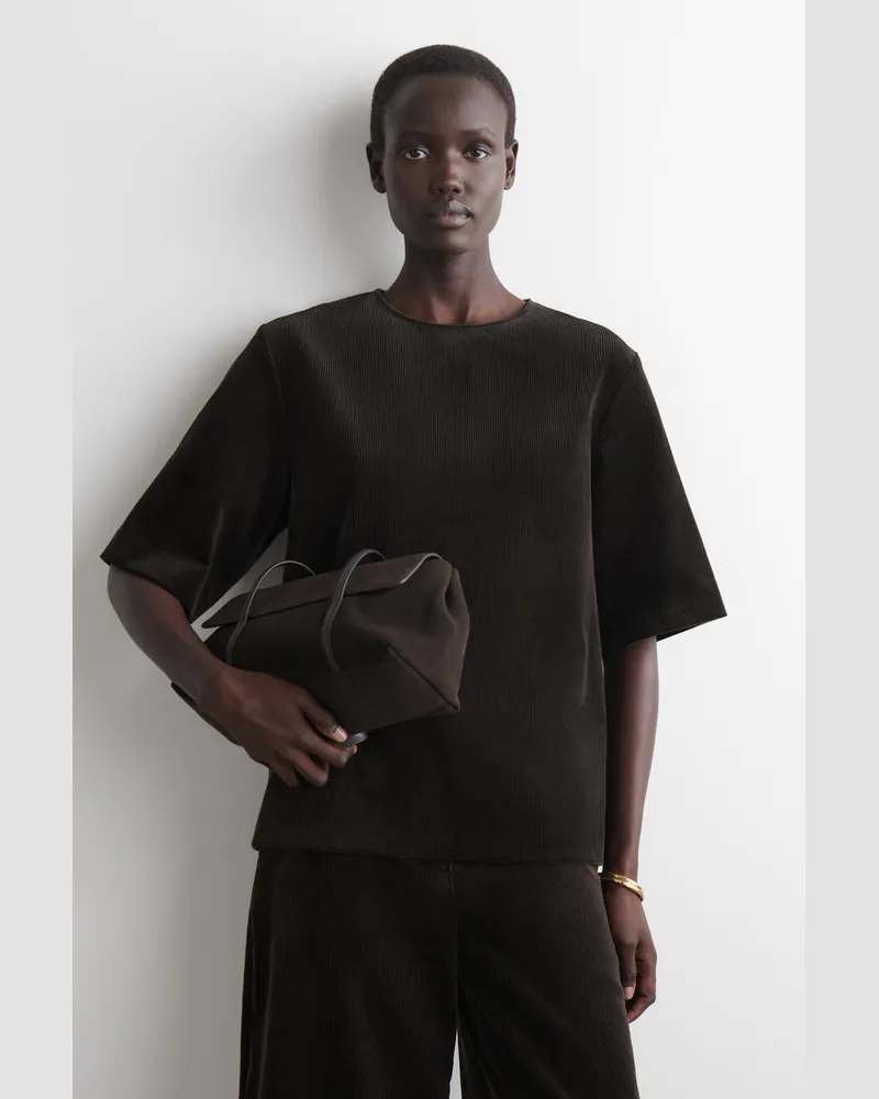 COS Oberteil Aus Cord Braun