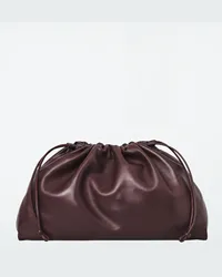 Cos Cavatelli Clutch Aus Leder Bordeaux