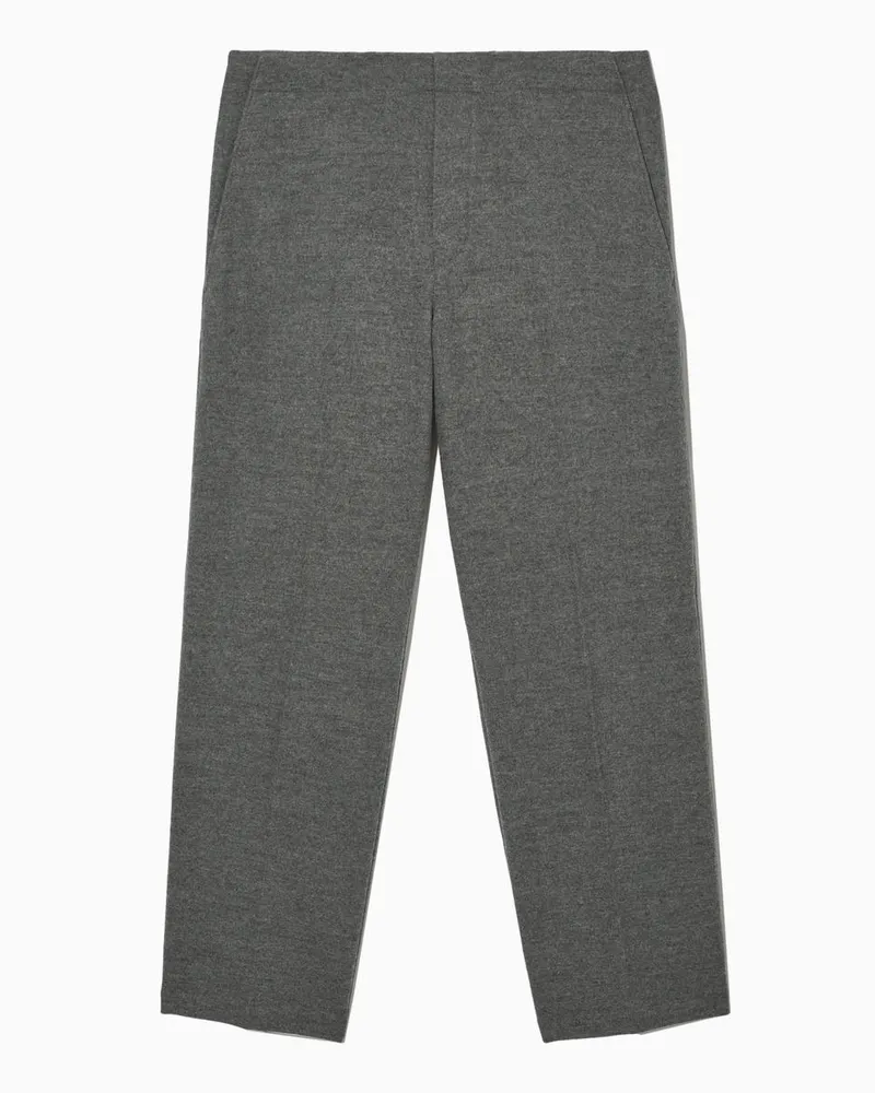COS Hose Aus Gekochter Wolle Mit Elastischem Bund Grau