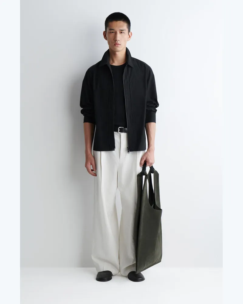 COS Tote Bag - Veloursleder Grau