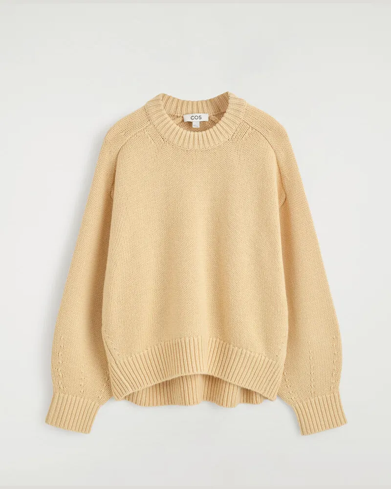 COS Wollpullover Mit Rundhalsausschnitt Gelb