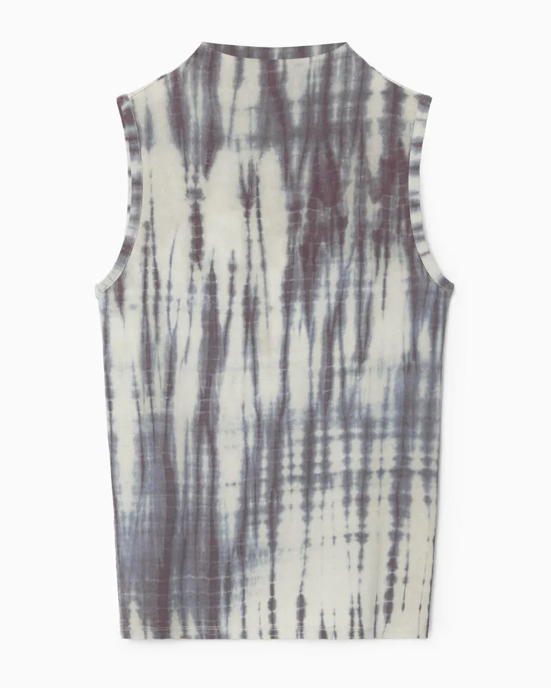 COS Tanktop Mit Hohem Kragen Blau