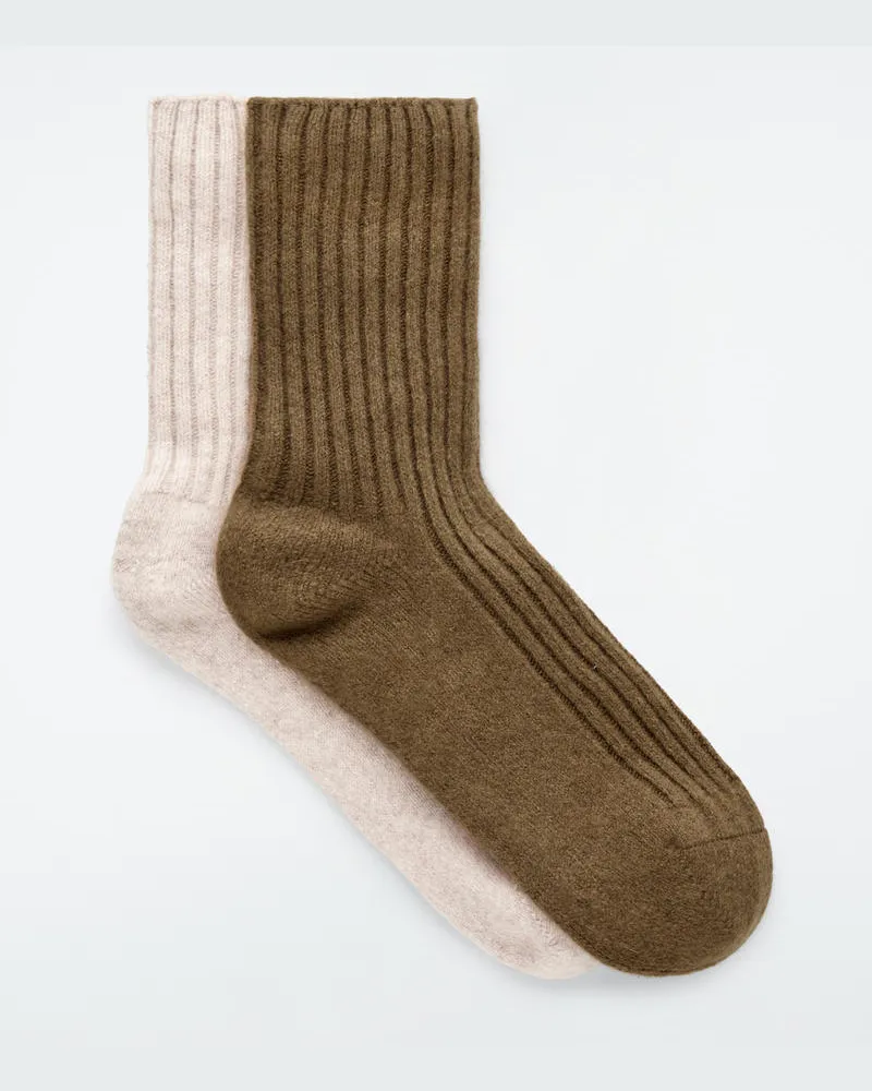 COS 2Er-Pack Kaschmirsocken Im Geschenkset Beige