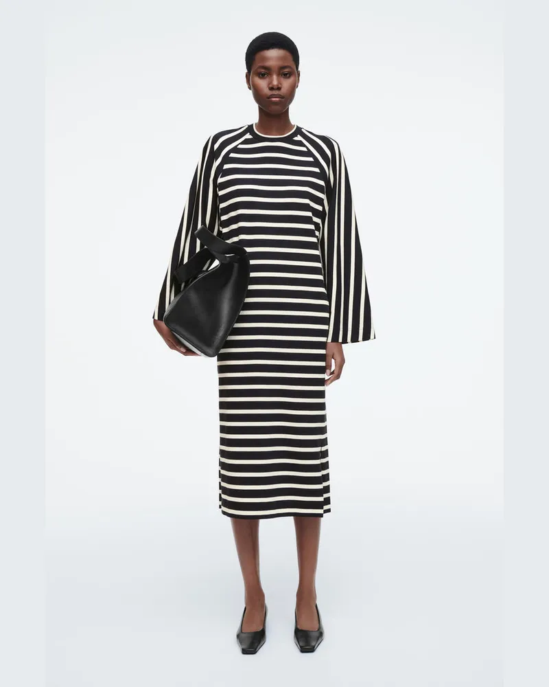 COS Column Dress Aus Jersey In Midilänge Blau