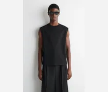Lockeres Tanktop Aus Baumwoll-Crêpe