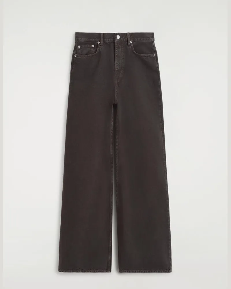 COS Dial Jeans Mit Weitem Bein Braun