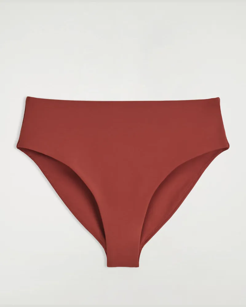 COS Bikinihose Mit Hohem Bund Rot