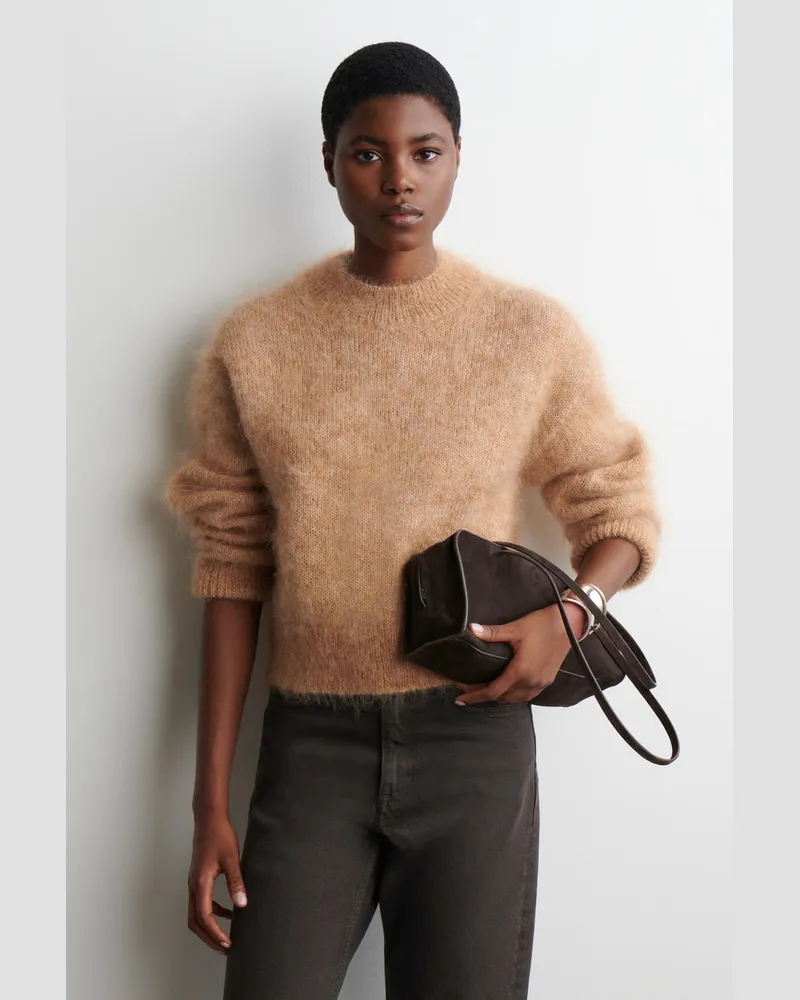 COS Pullover Aus Mohair-Woll-Mix Beige