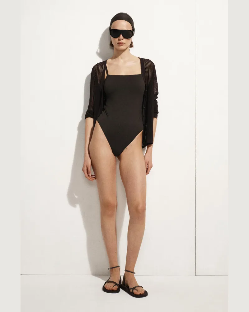 COS Badeanzug Aus Doubleface-Material Braun