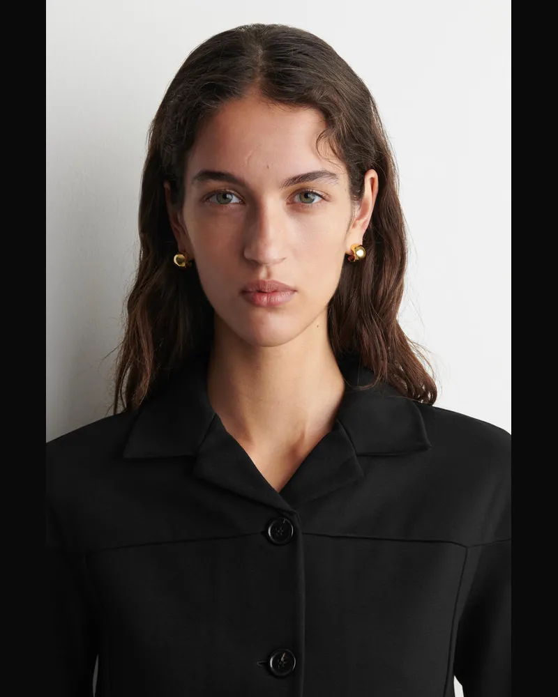 COS Halbcreolen Goldfarben