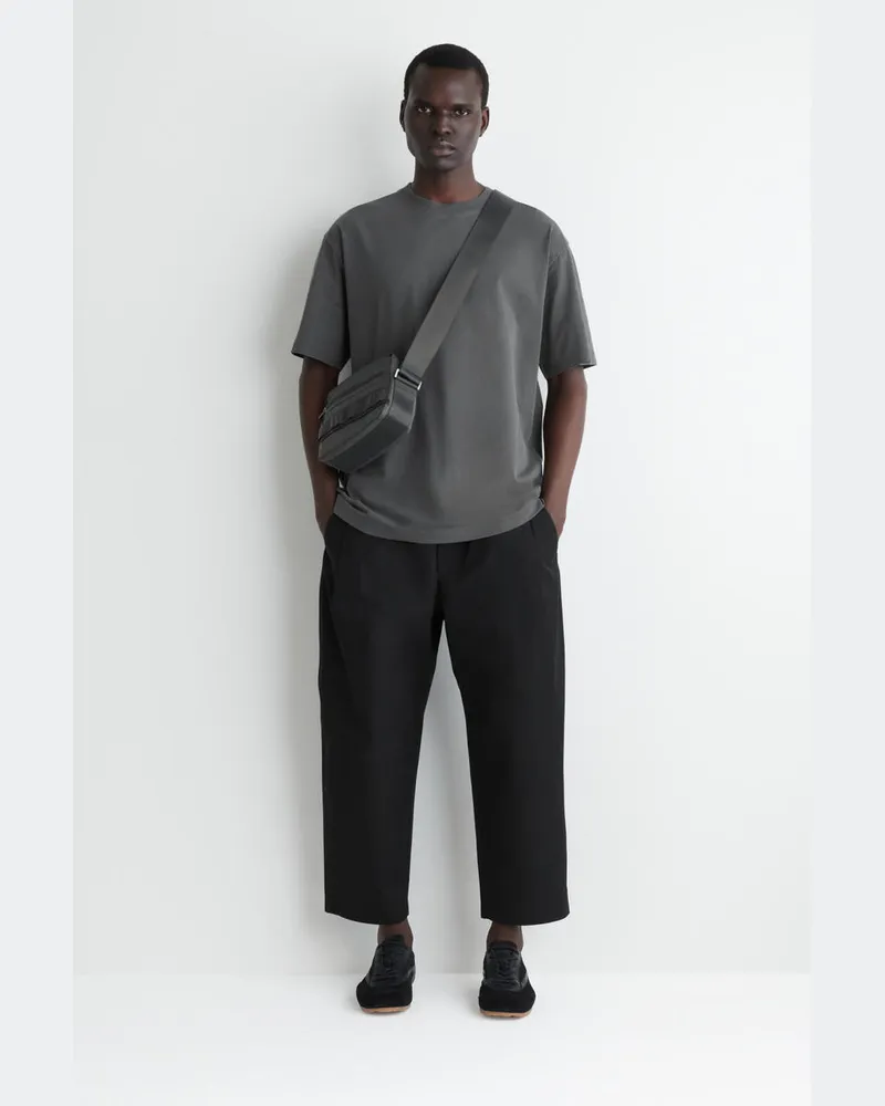 COS Jogginghose Aus Baumwolle Mit Barrel-Bein Schwarz