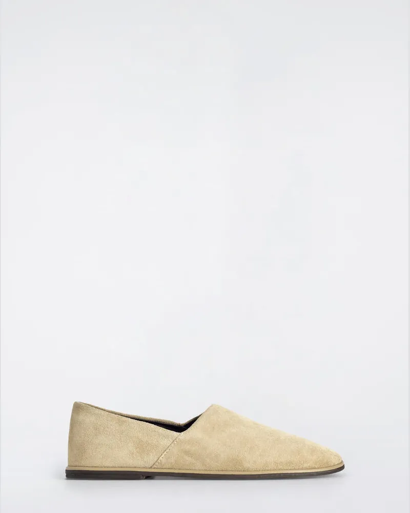 COS Schuhe Aus Spalt-Veloursleder Beige