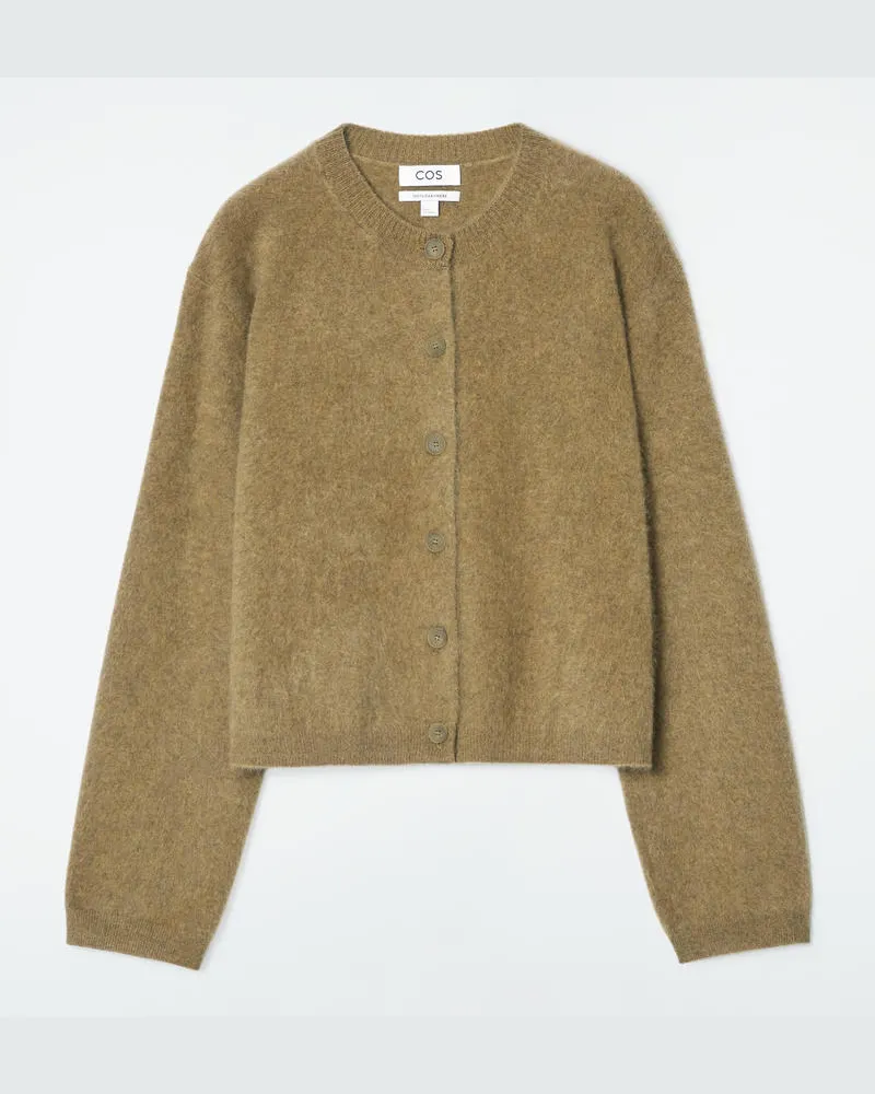COS Cardigan Aus Gebürstetem Kaschmir Braun