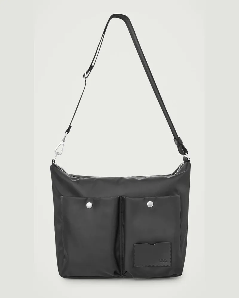 COS Messenger-Nylontasche Im Utility-Stil Schwarz