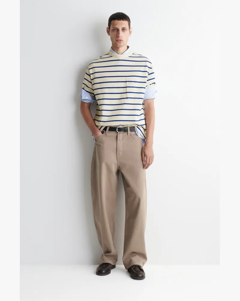 COS Lockere Mallow Jeans Mit Barrel-Bein Beige