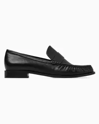 Cos Loafers Aus Leder Schwarz