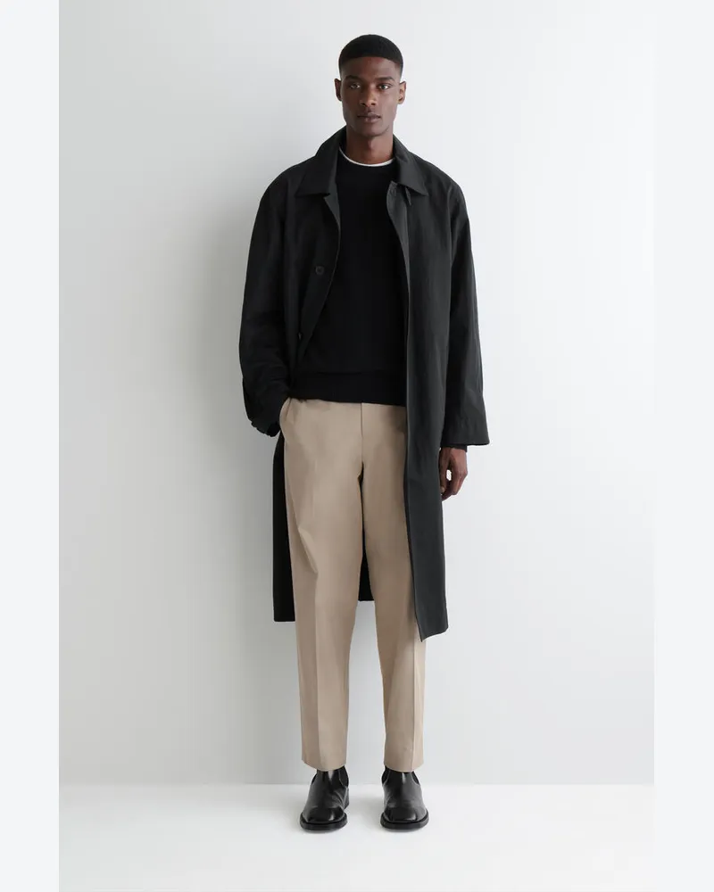 COS Chinohose Aus Baumwolle Mit Geradem Bein Beige