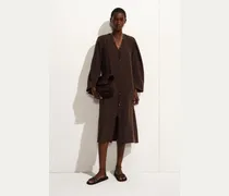 Midikleid Aus Seide Mit Raffungen