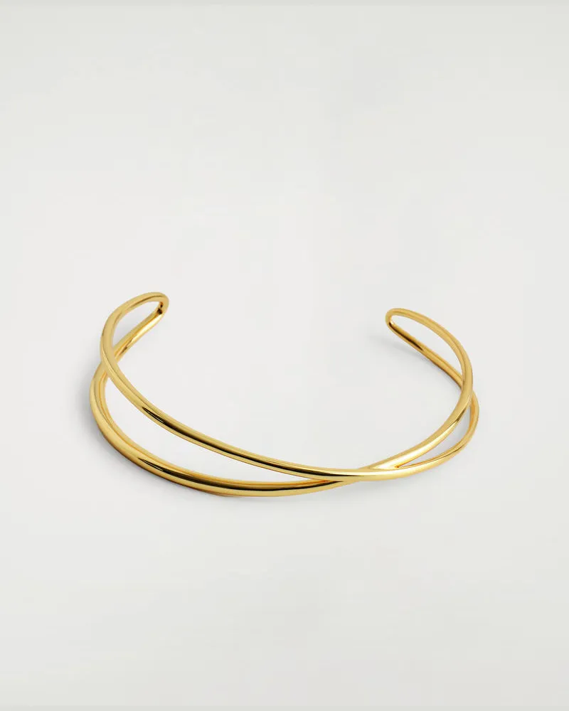 COS Doppelte Kette Goldfarben