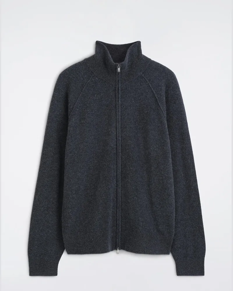 COS Strickjacke Aus Kaschmir Mit Rollkragen Grau