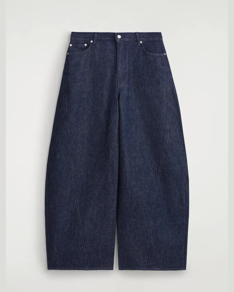 COS Twist Jeans Mit Barrel-Bein Blau