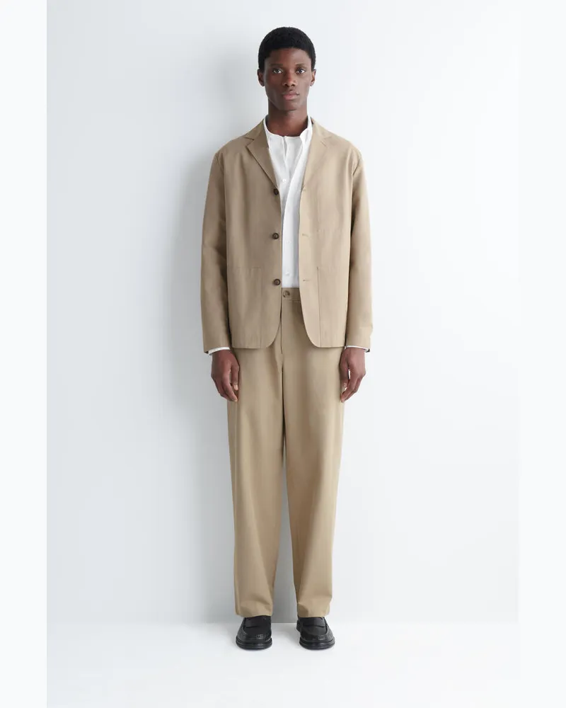 COS Chinohose Aus Baumwolle Mit Geradem Bein Beige