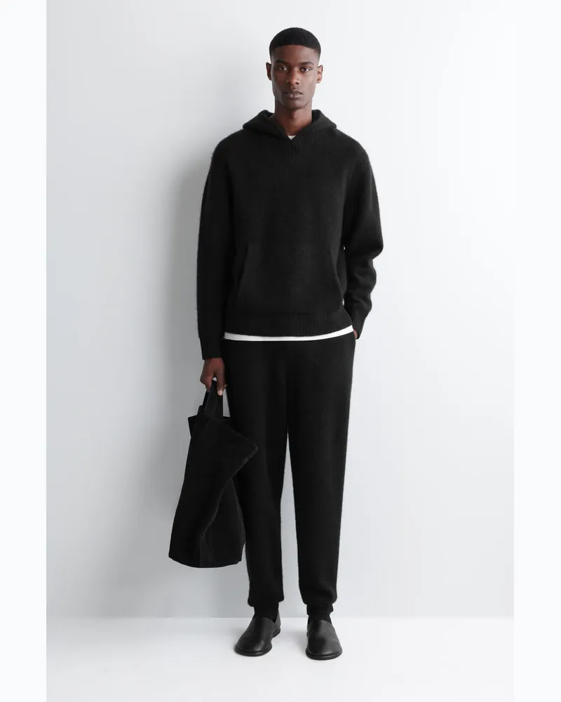 COS Jogginghose Aus Gekochtem Kaschmir Schwarz