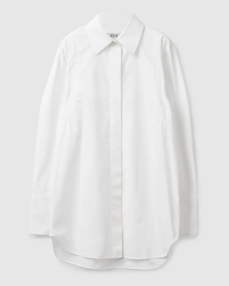 COS Elegantes Hemd Mit Lockerer Passform Weiß
