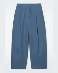 Cos Chinohose Mit Falten Und Barrel-Bein Blau