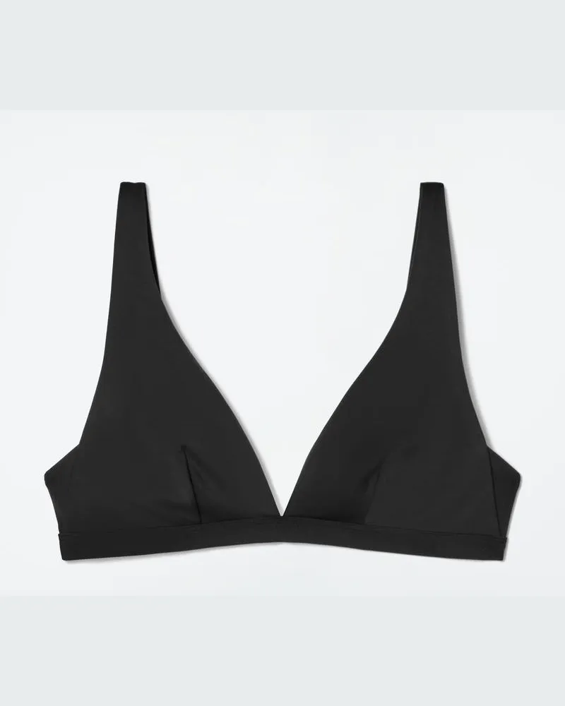 COS High Apex Bikinioberteil Schwarz