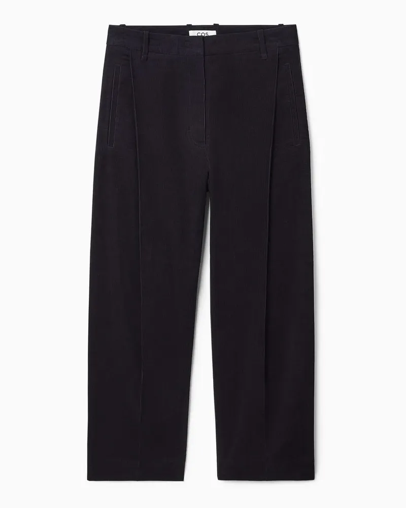 COS Cordhose Mit Barrel-Bein Und Falten Blau
