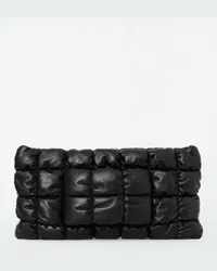 Cos Grosse Gesteppte Pillow Clutch - Leder Schwarz