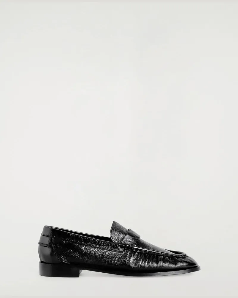 COS Loafers Aus Leder Im Mokassin-Stil Schwarz