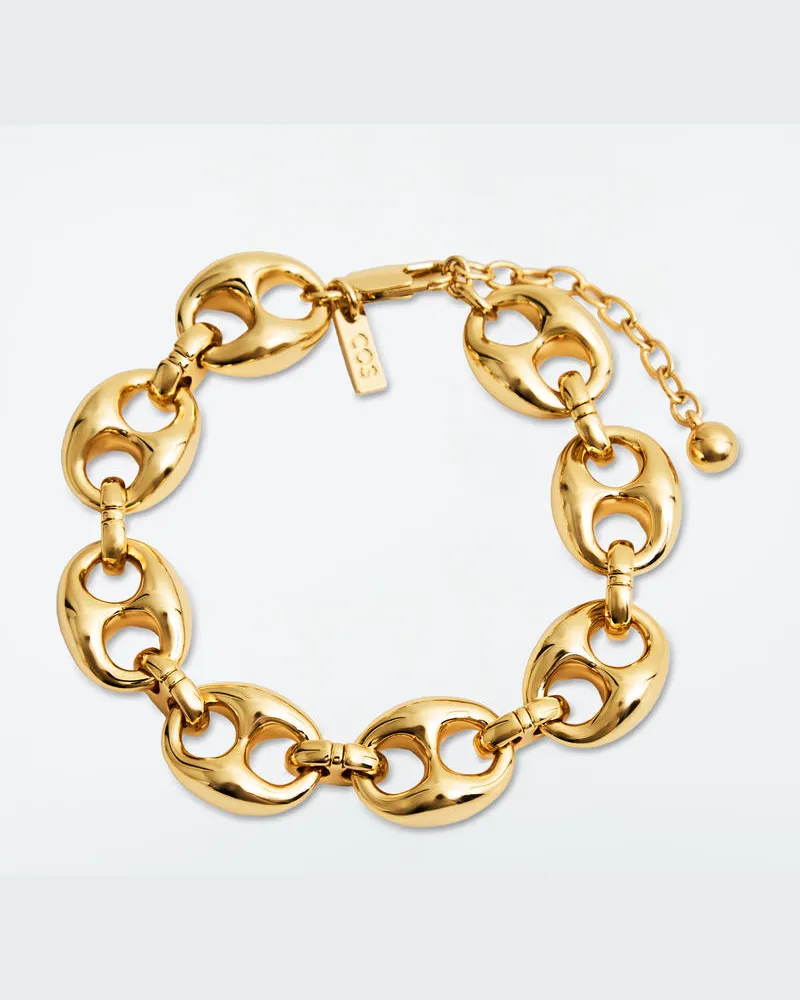 COS Markantes Mariner-Gliederarmband Goldfarben