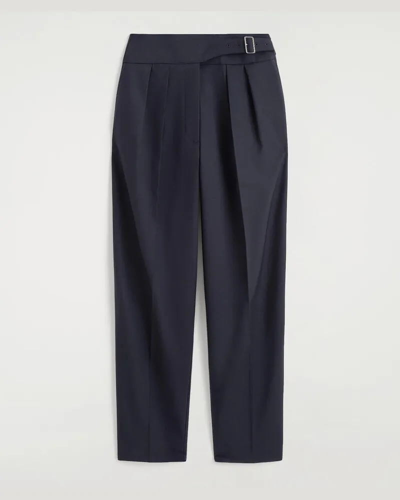 COS Hose Mit Kummerbund Und Barrel-Bein Blau