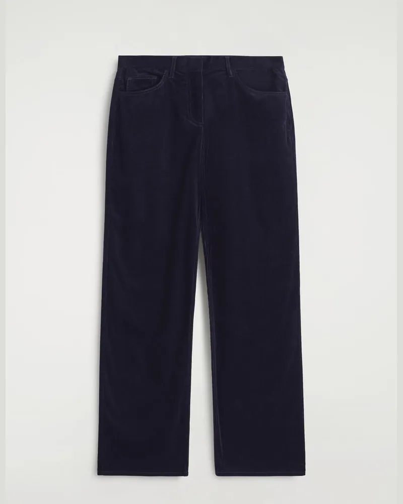 COS Cordhose Mit Geradem Bein Blau