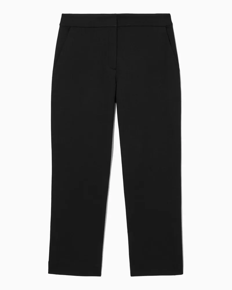 COS Schmale Hose Mit Hohem Bund Und Biesen Schwarz