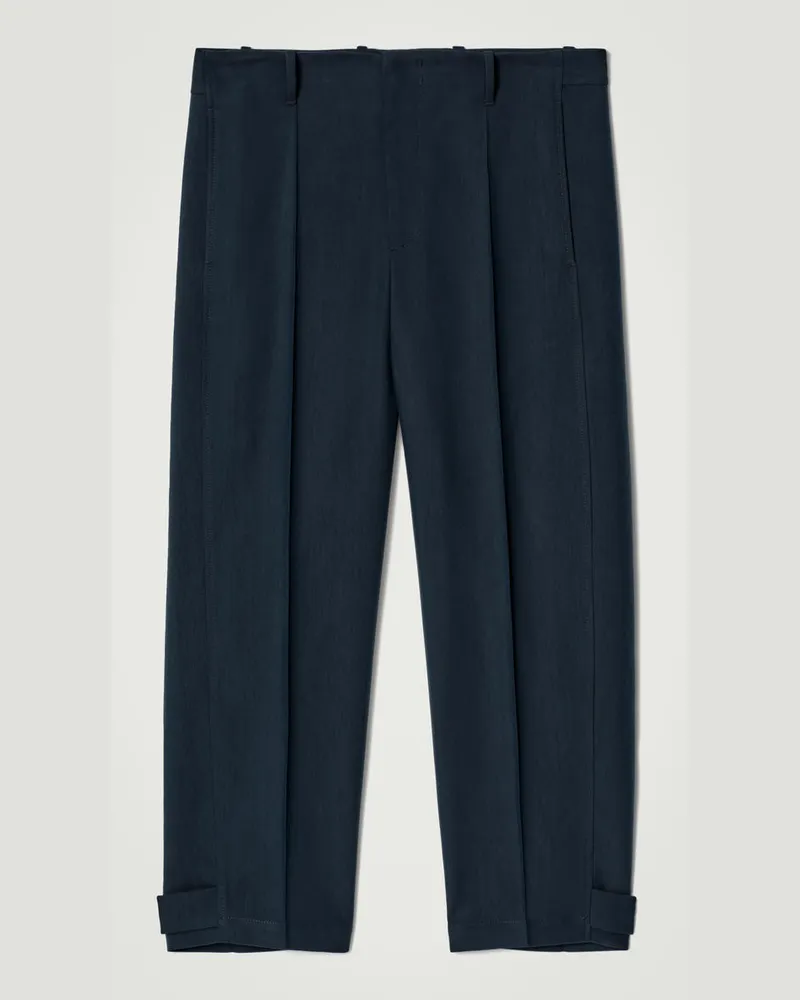 COS Chinohose Mit Barrel-Bein Blau