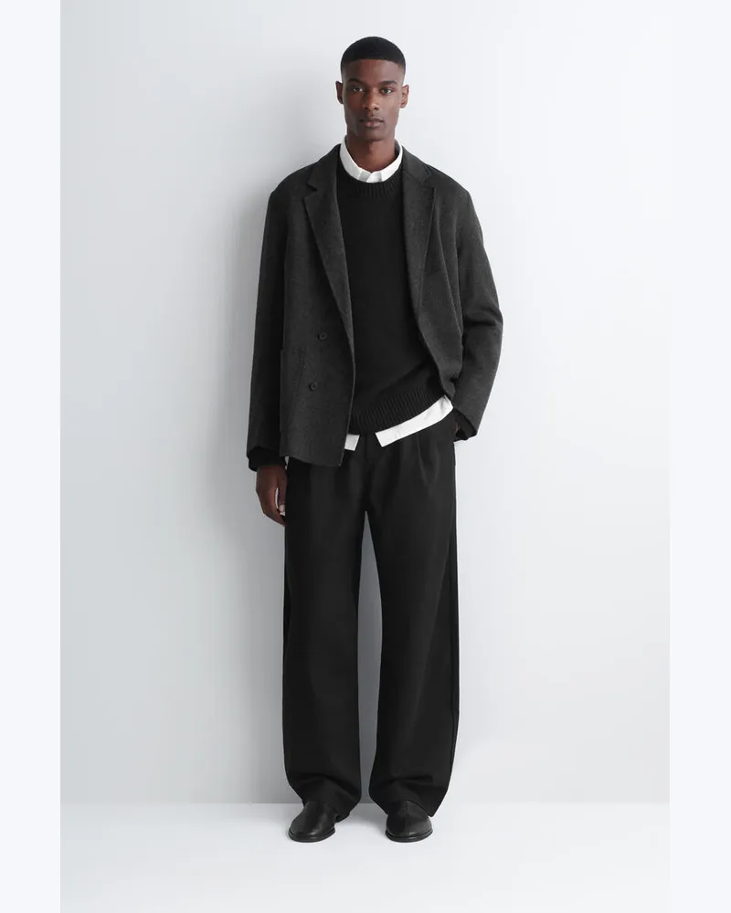 COS Lockere Hose Aus Denim Mit Barrel-Bein Schwarz