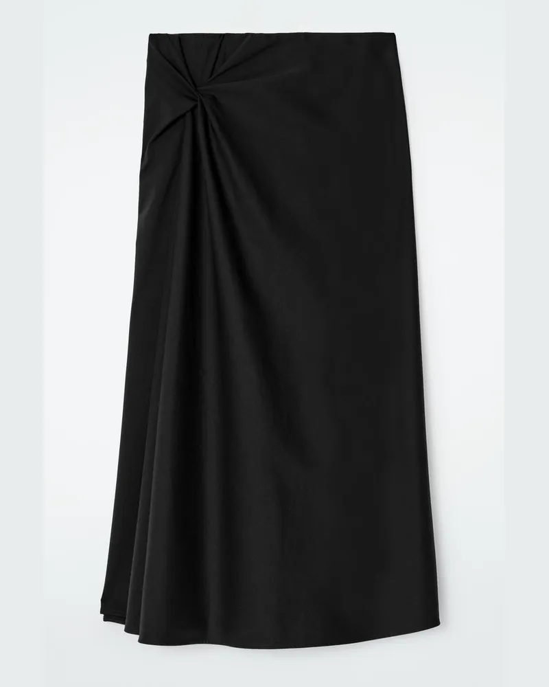 COS Midirock Mit Twist-Detail Schwarz