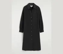 Hemdkleid Aus Seide In Midilänge Mit Raffungen