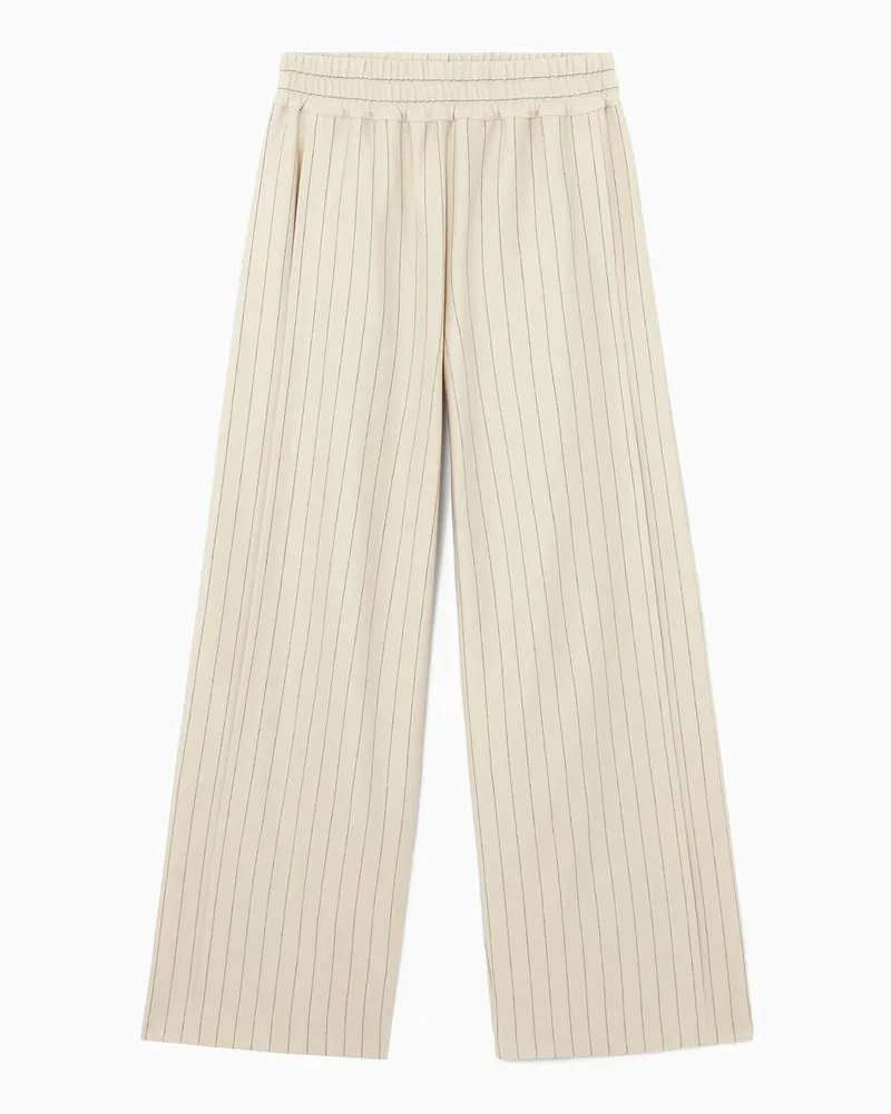COS Hose Mit Geradem Bein Und Nadelstreifen Weiß