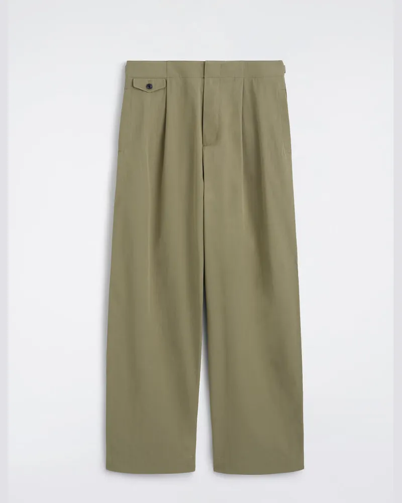 COS Lockere Hose Mit Weitem Bein Und Taschendetail Grün