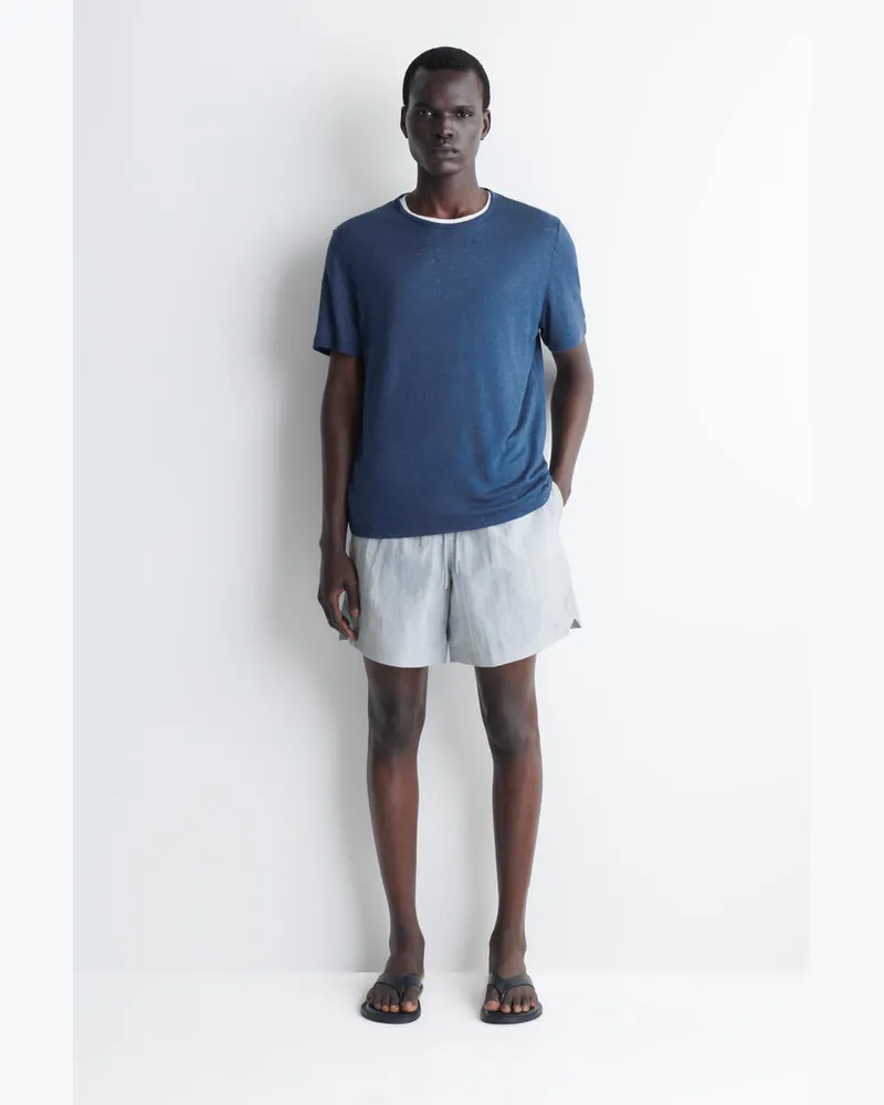 COS Badeshorts Aus Nylon Mit Kordelzugbund Blau
