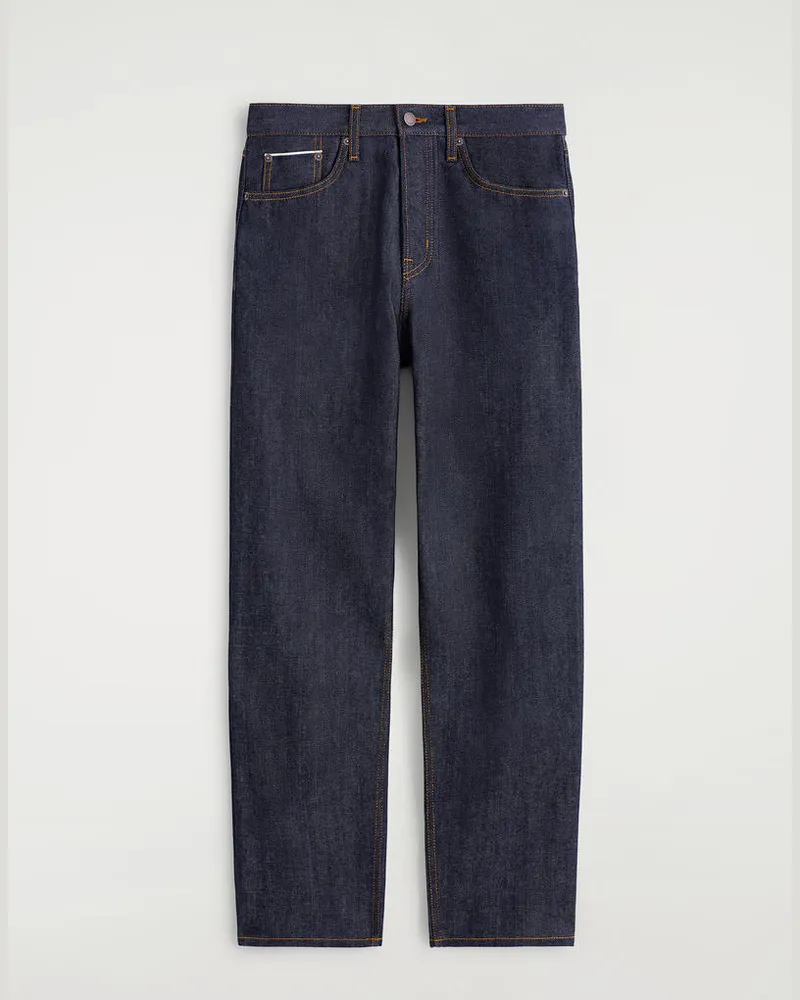 COS Signature Jeans Aus Raw Denim Mit Geradem Bein Blau