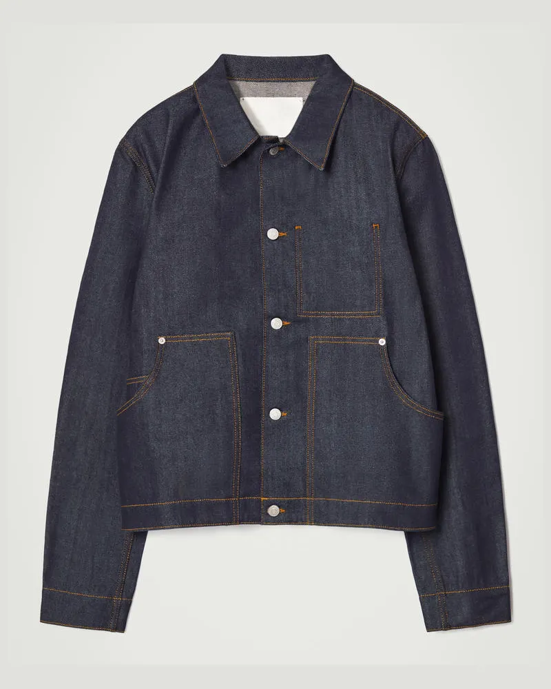COS Lockere Jeansjacke Blau